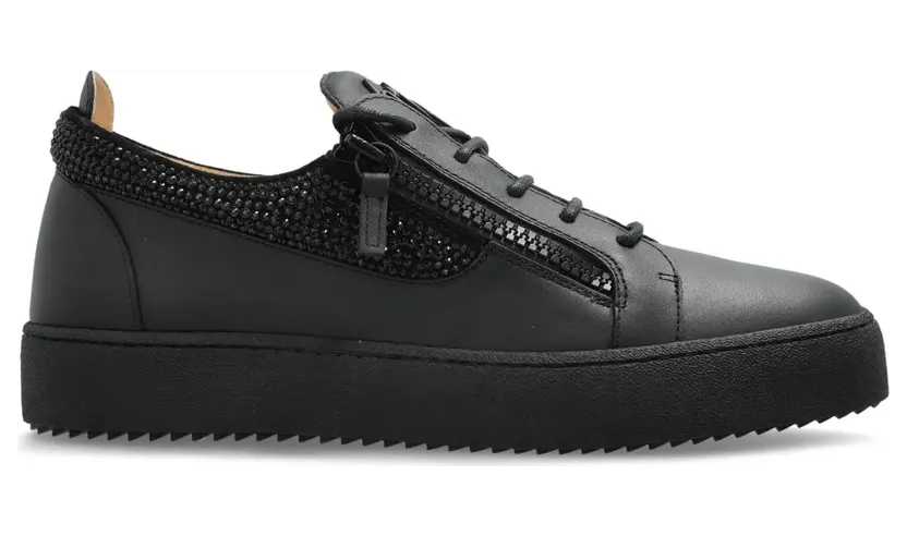 Giuseppe Zanotti Frankie Sneakers mit doppeltem Reißverschluss – Schwarz (RU40038001)