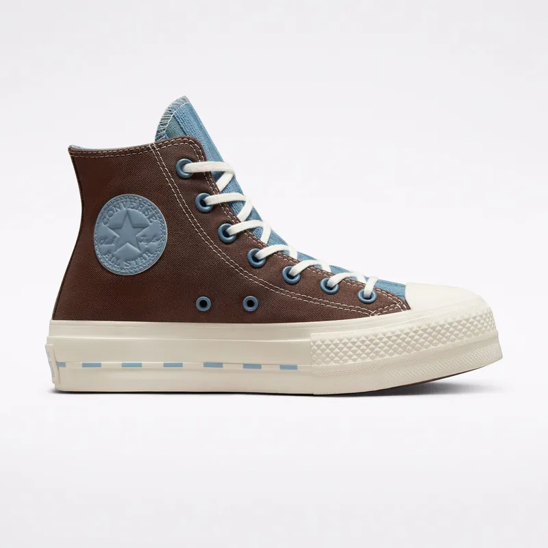 Converse Chuck Taylor All Star Lift Platform Crafted Canvas Brazil Nut/indigo Oxide/egret (572708C)