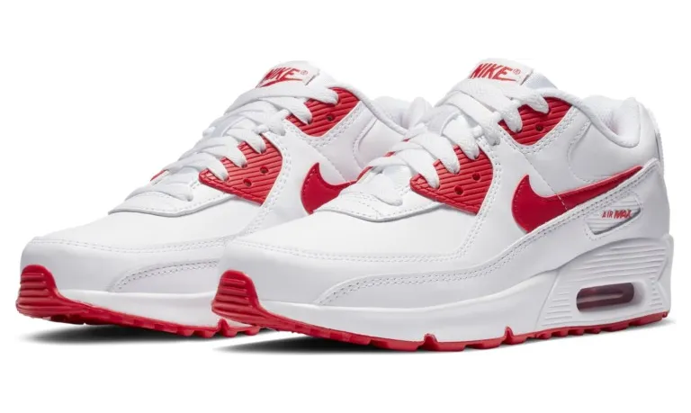 Nike Air Max 90 Recraft White Red (GS)