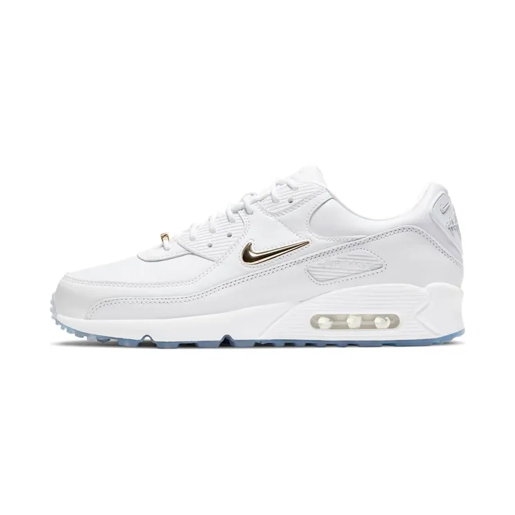 Nike Air Max 90 Pirate Radio (2021) “White / Clear / Metallic Gold” (CW4070-100)