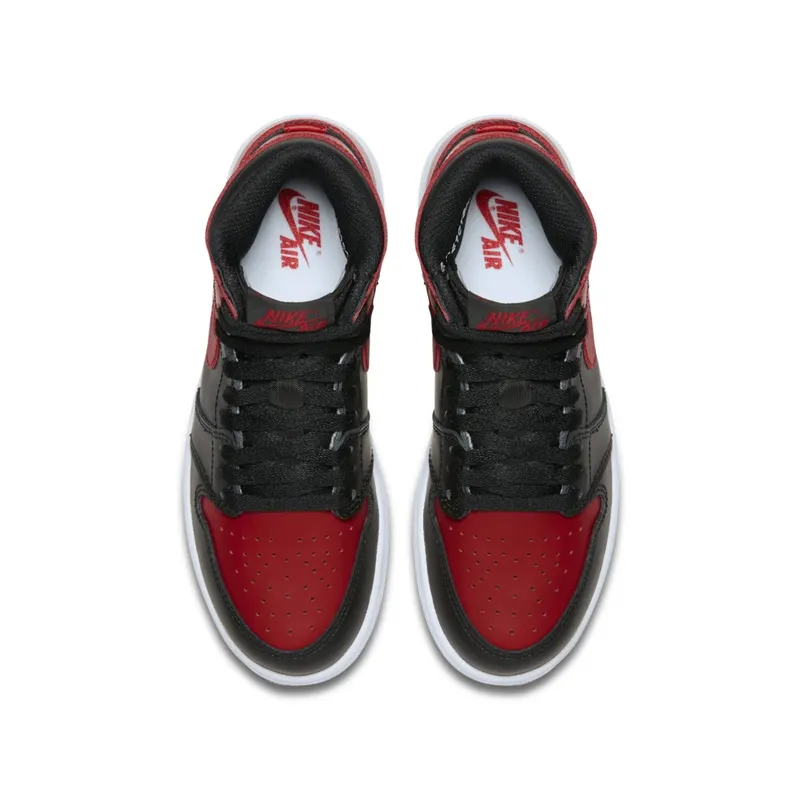 Jordan 1 Retro Bred 2016 “Banned” (GS) Black/Varsity Red-White (575441-001)