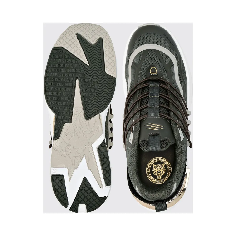 Plein Sport Air Pressure Gen. X.04 Low-Top in Mesh with Chunky Sole Gold (SAESUSC0736STE003N6593)