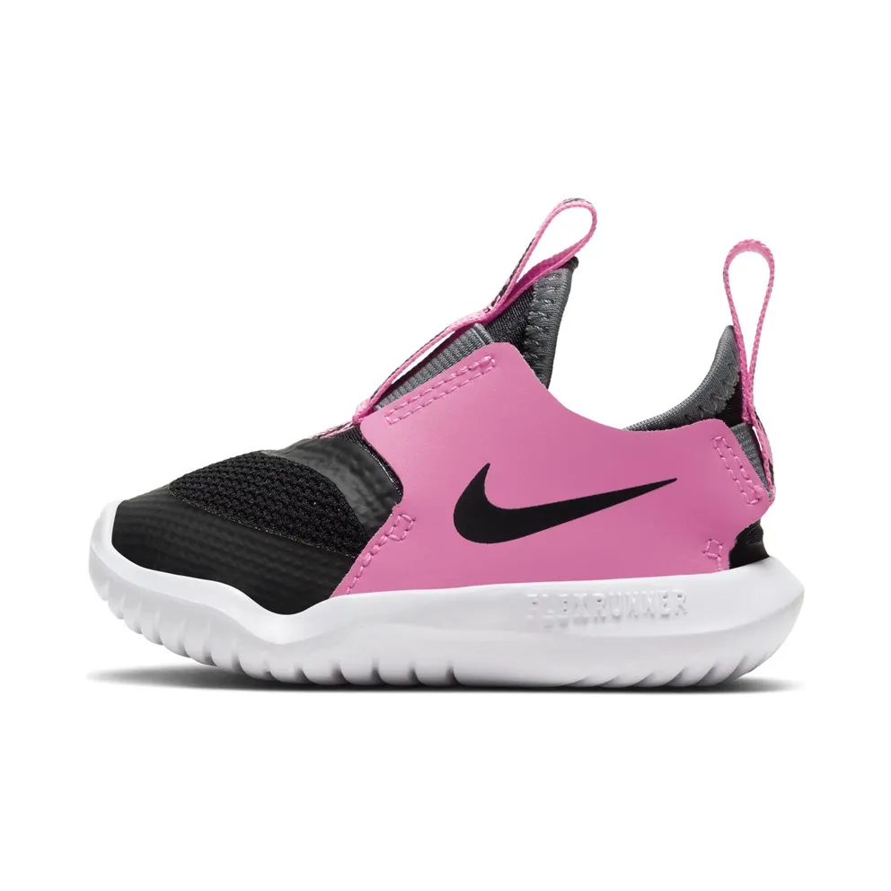 Nike Flex Runner “Black / Pink Glow / Smoke Grey” (AT4665-011)