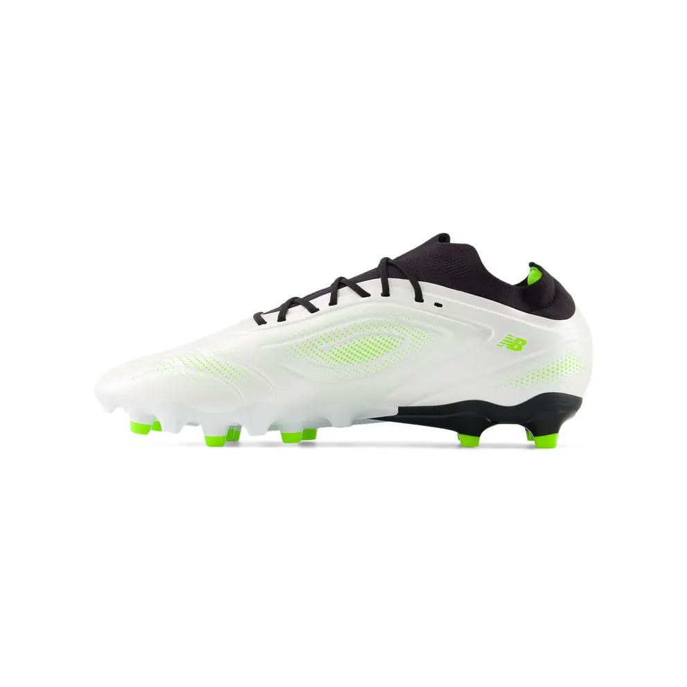 NEW BALANCE TEKELA TEAM LOW LACED FG V5 “White / Black / Pixel Green” (ST3FSP5)