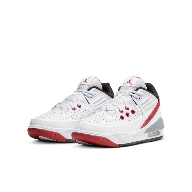 Jordan Max Aura 5 White Varsity Red Wolf Grey Black (DZ4352-101)