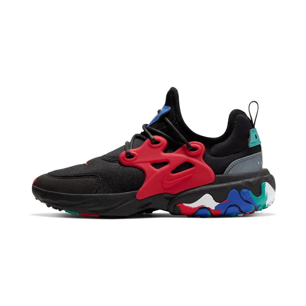 Nike React Presto Black Red Multicolor (GS)