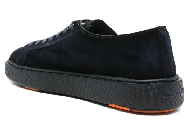 Santoni Suede Lace-up “Blue” (MBCD21571OCAC AOLU60) (3)