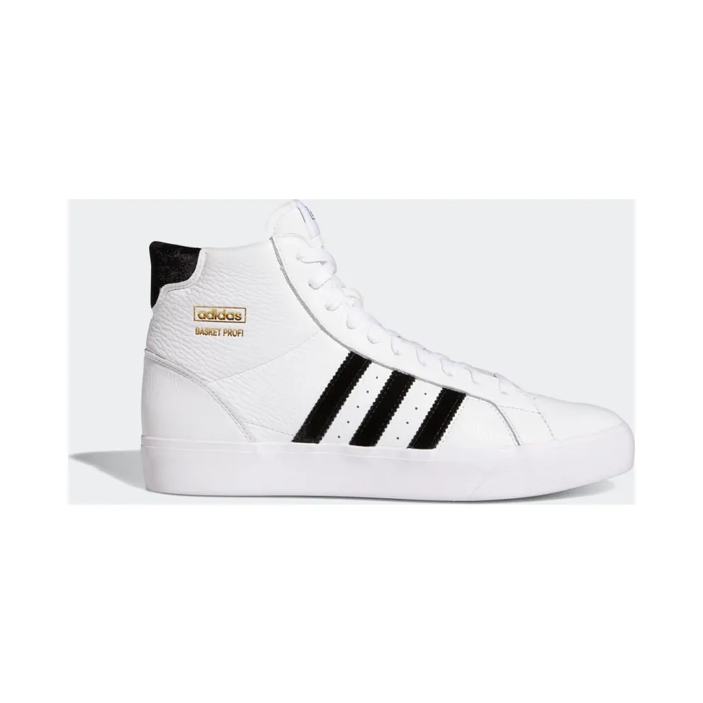 adidas Basket Profi Schuh Cloud White / Core Black / Gold Metallic (GZ8552)