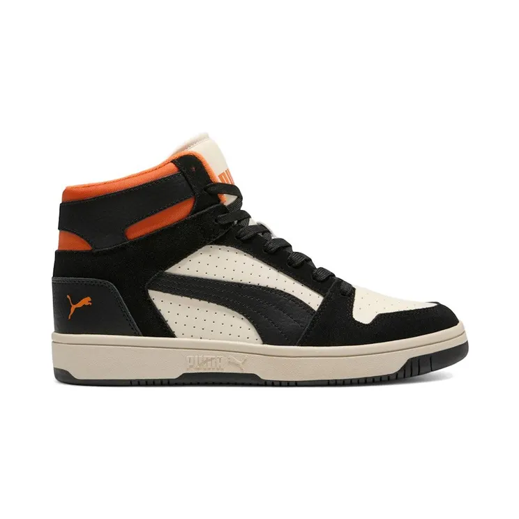 Puma Rebound Layup Suede Alpine Snow Black (395130-04)