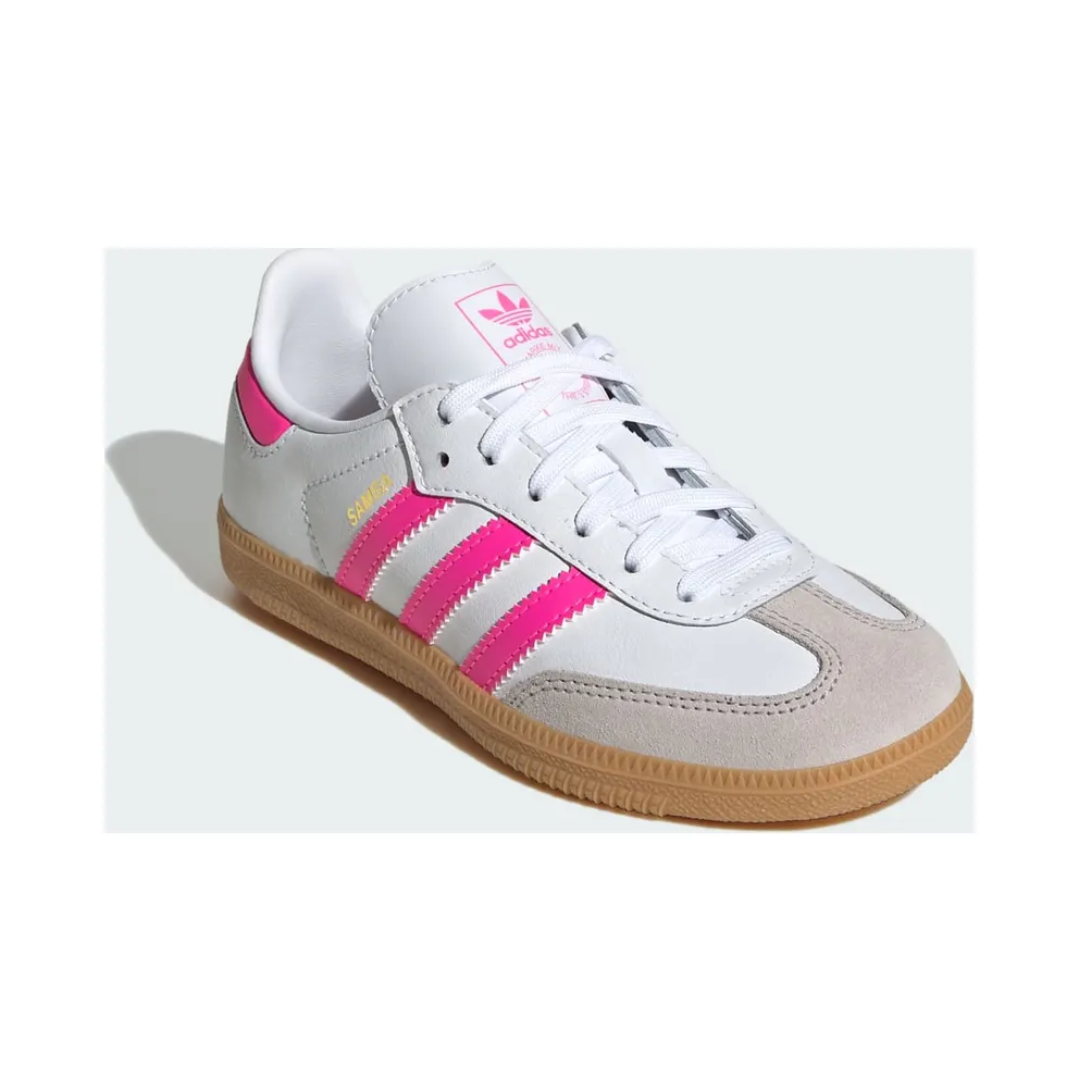 Adidas Samba OG Kids Cloud White / Lucid Pink / Gum (JQ2827)