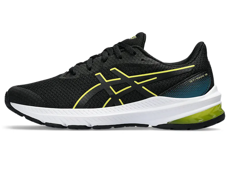 Asics Gt-1000 12 Gs Black/Bright Yellow (1014A296.005)
