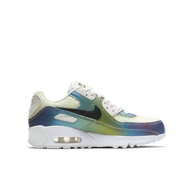 Nike Air Max 90 Bubble Pack White (GS) Summit White/Black-Multi-Color-White (CT9631-100)