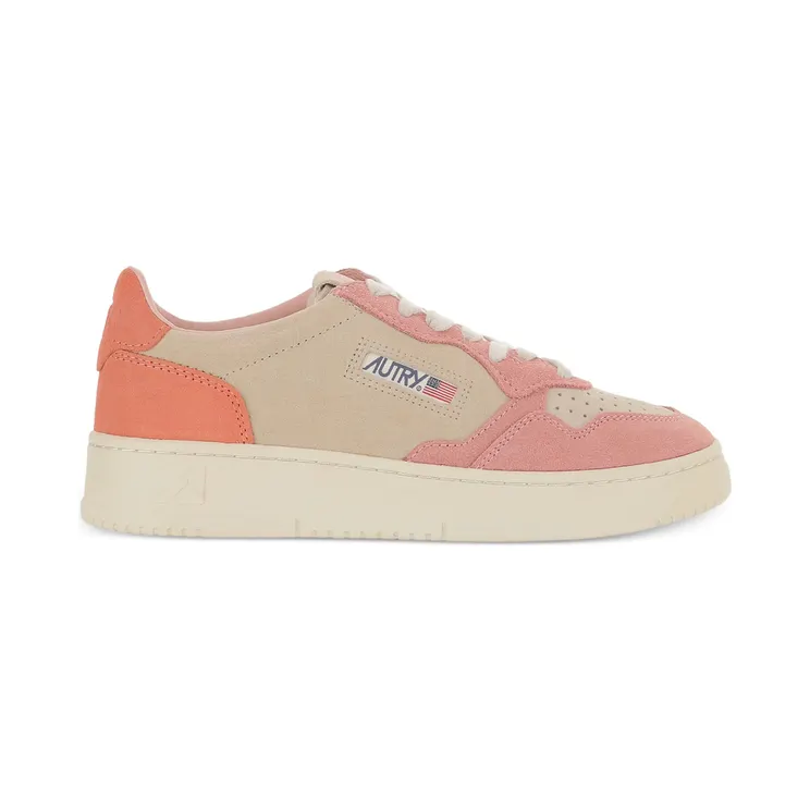 Autry Medalist Low Tri-colour “Neutrals/Pink” (AULW TS26)