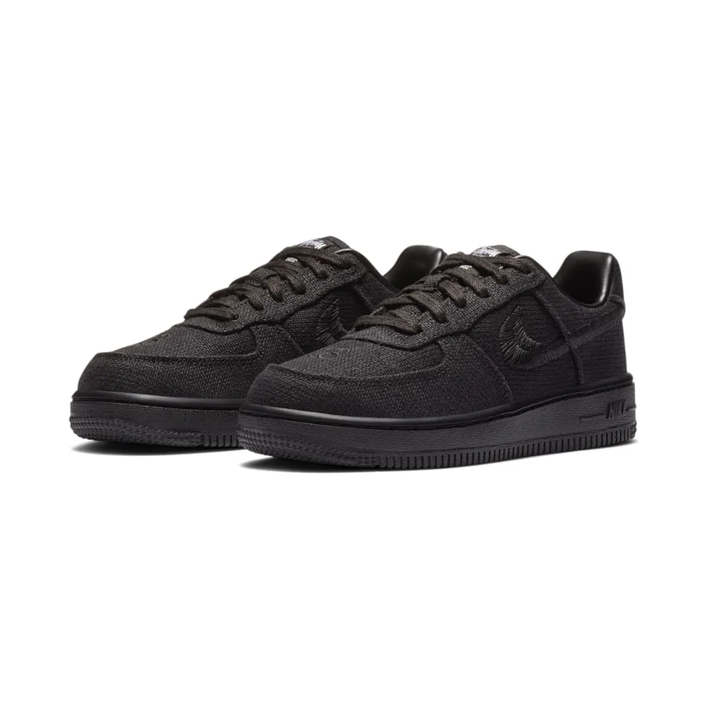 Nike Air Force 1 Low Stussy Black (PS) Black/Black/Black (DD1578-001)