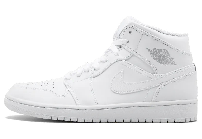 Air Jordan 1 Mid White (554724-104)