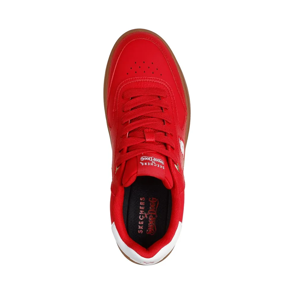Skechers Snoop Dogg: Courtside “Cali Dudez Sneaker Red / White” (251200RDW)
