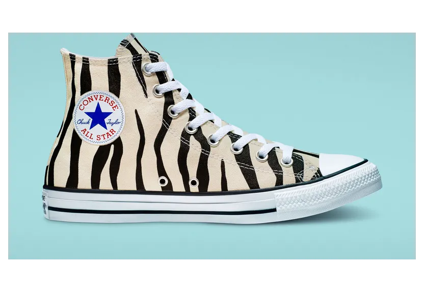 Converse Chuck Taylor All Star Hi Zebra Stripe (166258F)