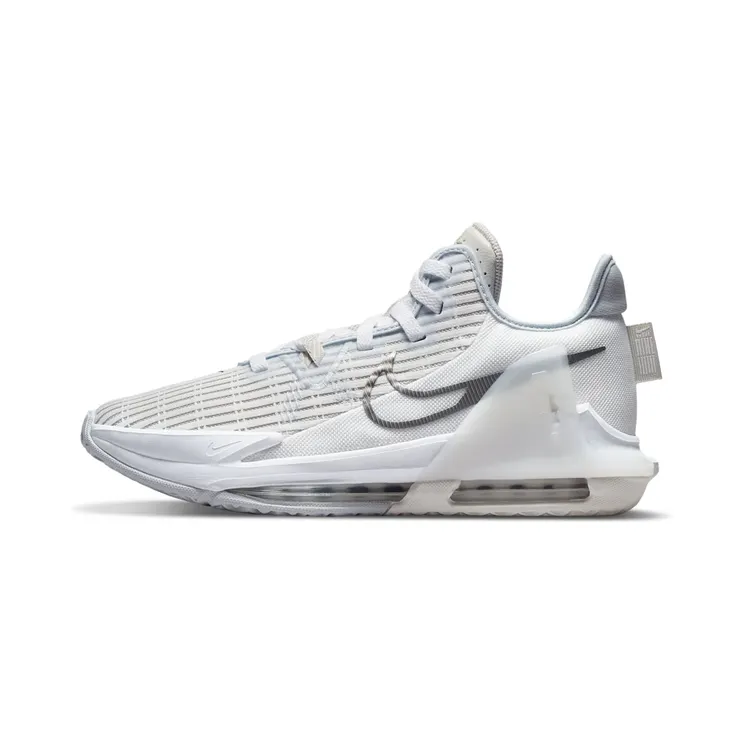Nike LeBron Witness 6 “Summit White / Light Bone / Aura / Metallic Pewter” (CZ4052-102)