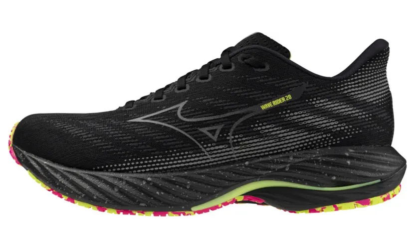 Mizuno Wave Ride Mizuno Rider Black / Silver / Sunny Lime (J1GC246301)