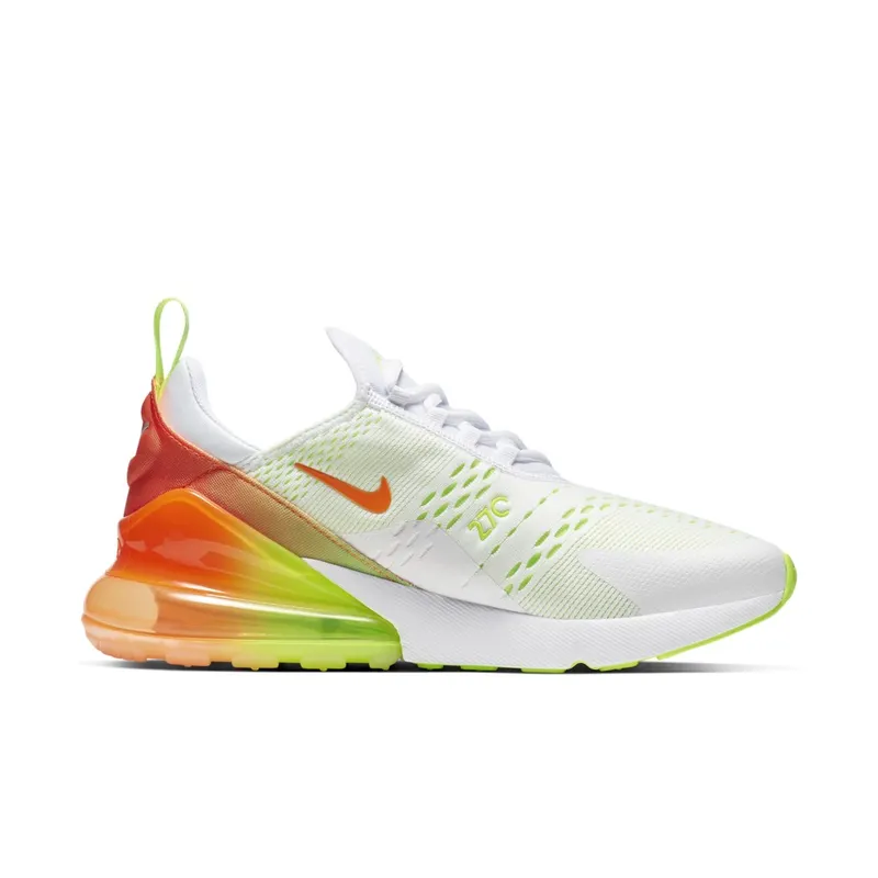 Nike Air Max 270 White Gradient White/Lime-Orange (CN7077-181)