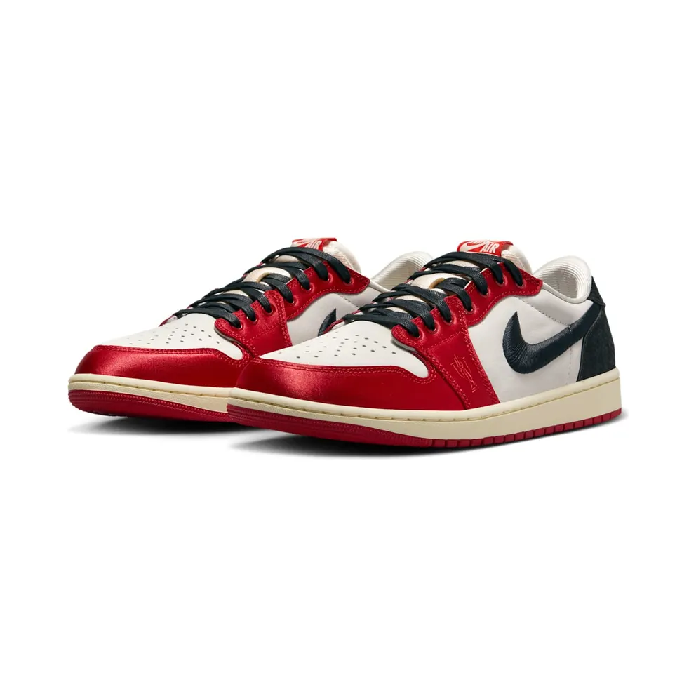 Air Jordan 1 x Trophy Room Sail/Varsity Red/Muslin/Black (FN0432-100)