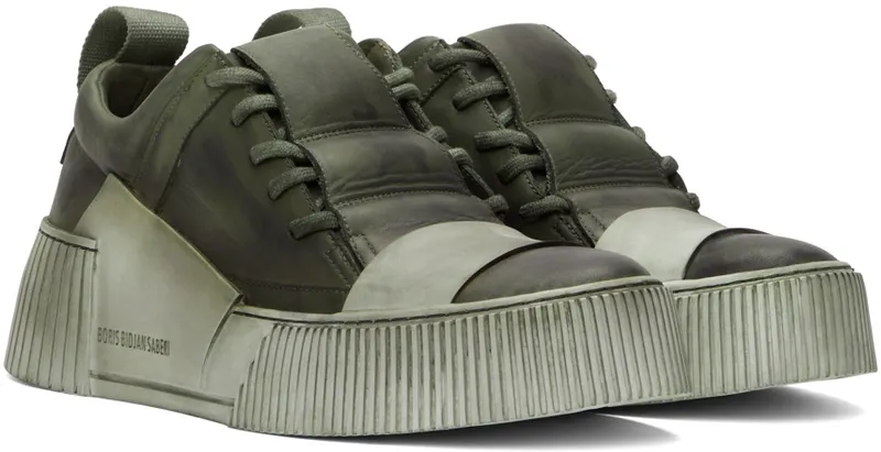 Boris Bidjan Saberi SSENSE Exclusive Khaki Bamba 2.1 Sneakers (SSNSx12)