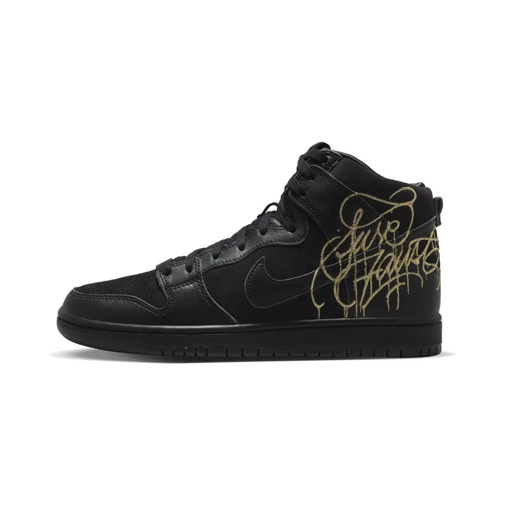 Nike SB Dunk High Pro Black/Metallic Gold/Black – “Black / Metallic Gold / Black” (DH7755-001)