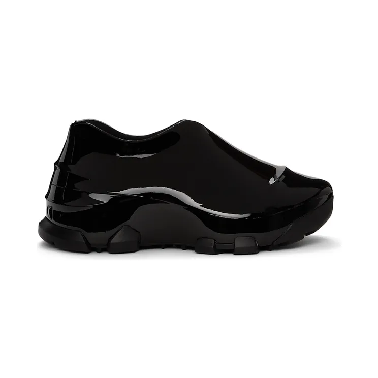 Givenchy Black Shiny Monumental Mallow Low Sneakers (BEZ00PE184)