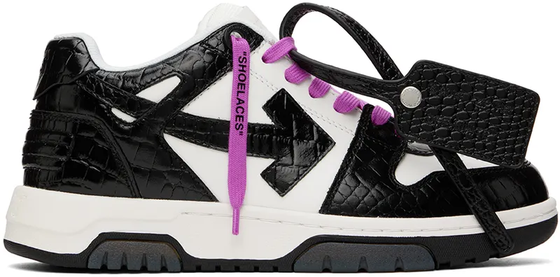 Off-White White & Black Croc ‘Out Of Office’ (OWIA259F22LEA0030110)