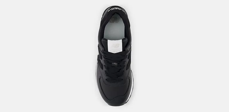 New Balance 574 Black Leather White (WL574FT2)