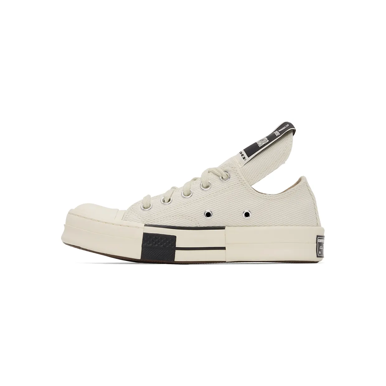 Rick Owens Drkshdw Off-White Converse Edition DRKSTAR OX Sneakers (DC01BX727 CTDR1) (3)