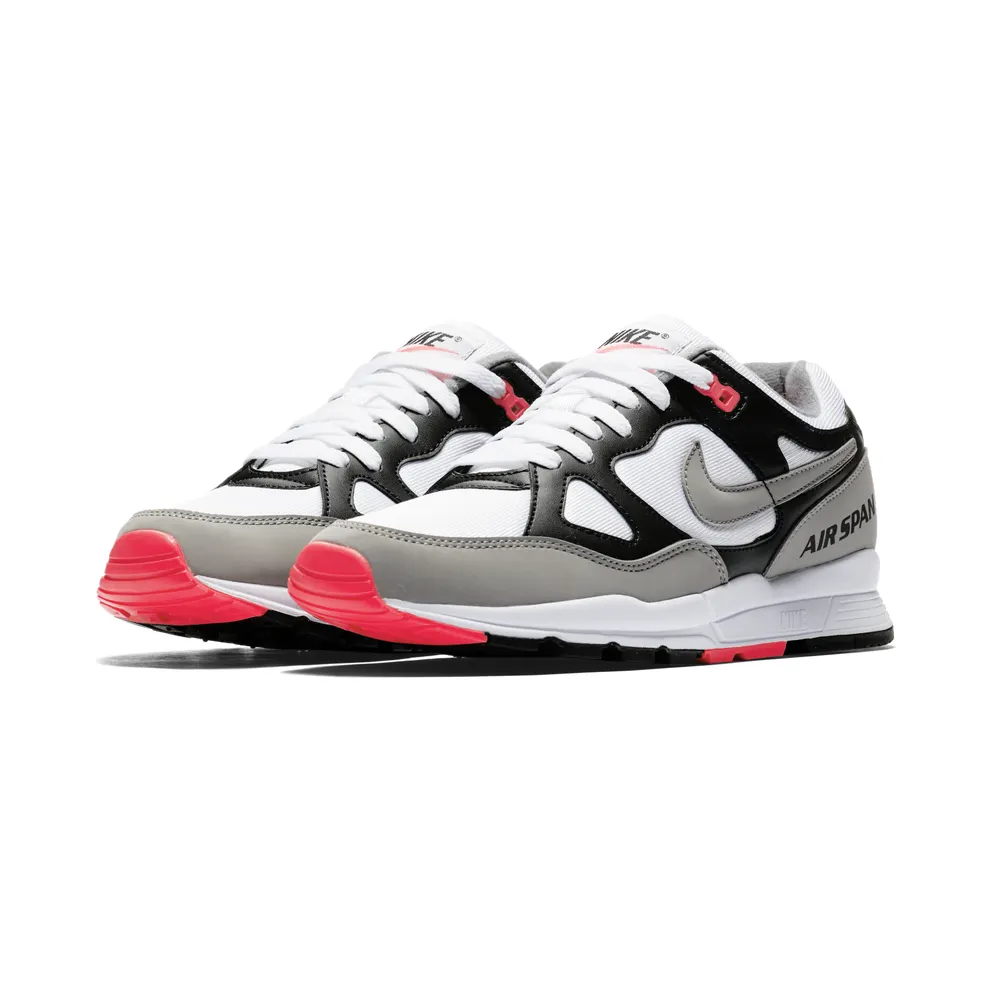 Nike Air Span II “Black / Solar Red / White / Dust” (AH6800-003)