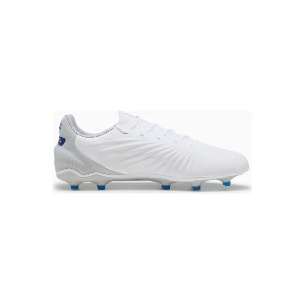Puma King Match FG/AG White Bluemazing Flat Light Grey Sunset Glow (107863-02)