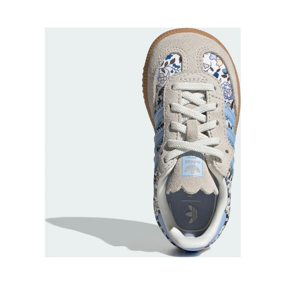 Adidas Samba OG x Liberty London with Elastische Veters Kids Blue / Off White / Gum (JP8081)