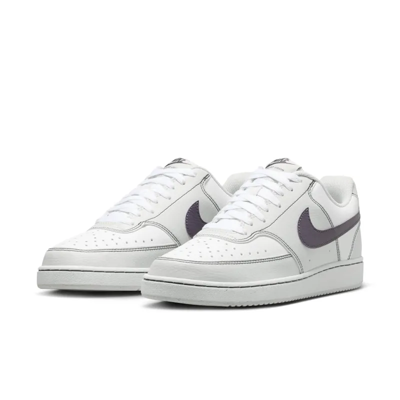 Nike Court Vision Low Next Nature CS Vast Grey White Dark Raisin (IO9552-001)