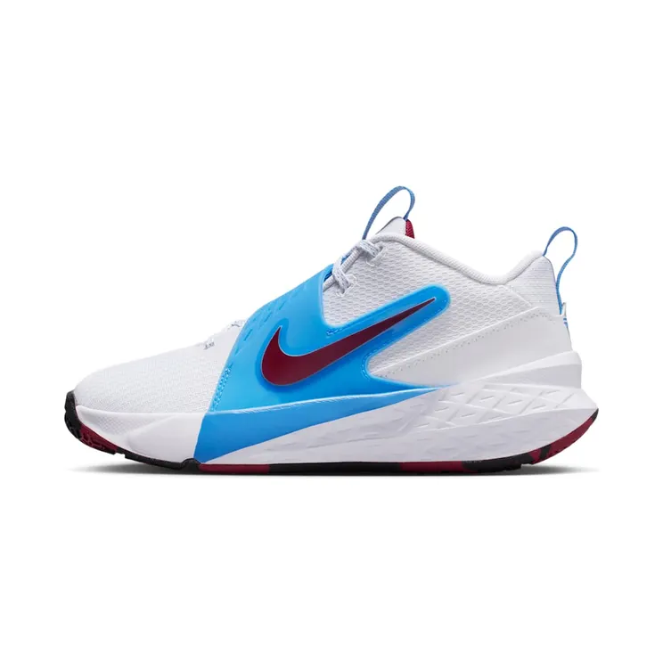 Nike Team Hustle D 12 “White / University Blue / Black / Team Red” (HF6279-102)