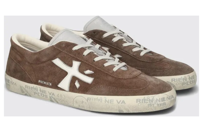Premiata David Used Suede Sneakers Brown (DAVID8094)
