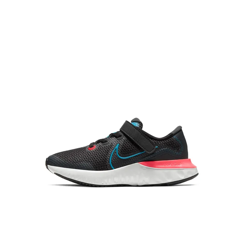 Nike Renew Run Black Laser Blue (PS) Black/Laser Crimson/Dark Smoke (CT1436-090)