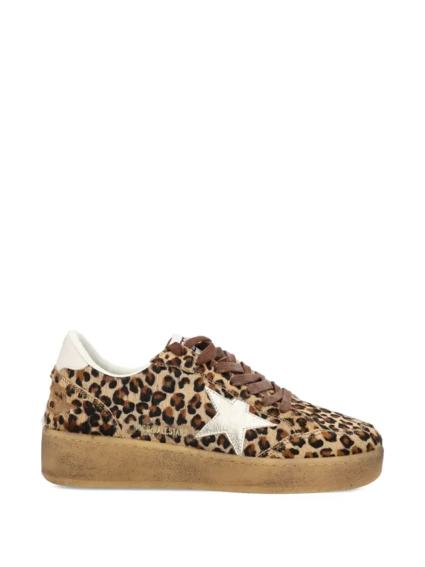 Golden Goose Star leren sneakers with luipaardprint – Brown (GWF00804F008010)