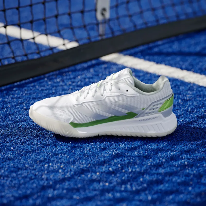 Adidas Courtquick Padel Cloud White / Silver Metallic / Lucid Lemon (JP7229)