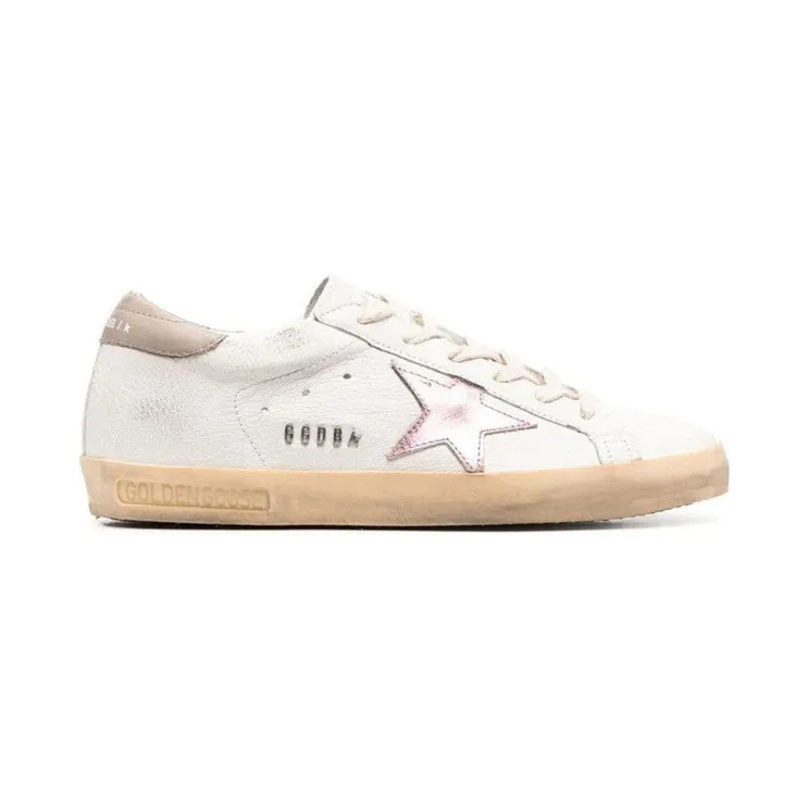Golden Goose Super-Star White Antique Pink Metallic (GWF00101.F004065.11373)