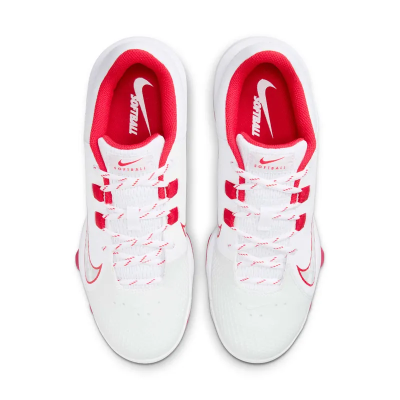 Nike Hyperdiamond 4 Pro MCS White Pure Platinum University Red (FZ0921-104)