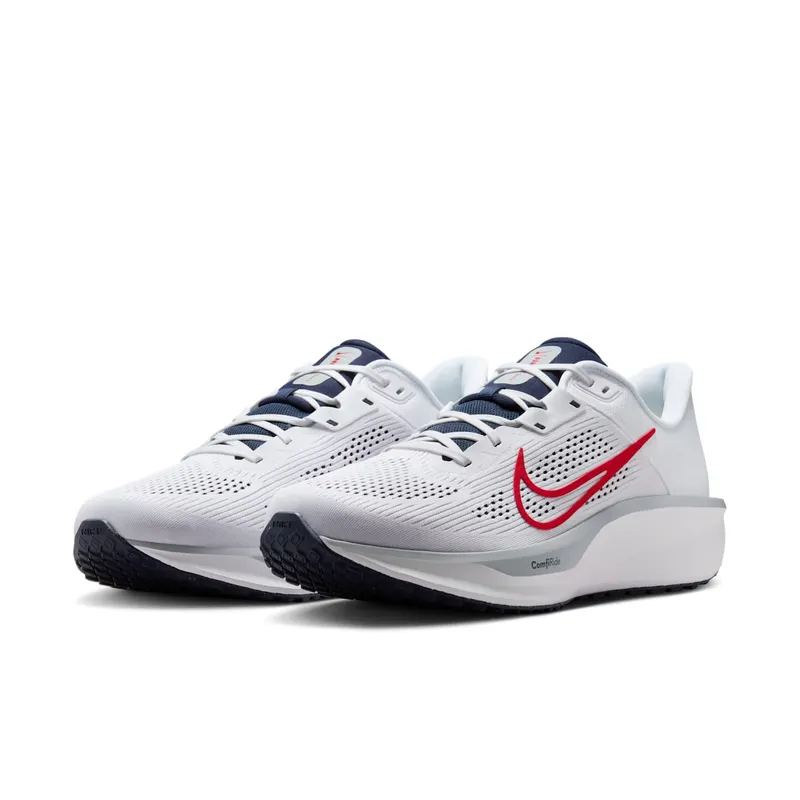 Nike Quest 6 White Obsidian Wolf Grey University Red (FD6033-107)