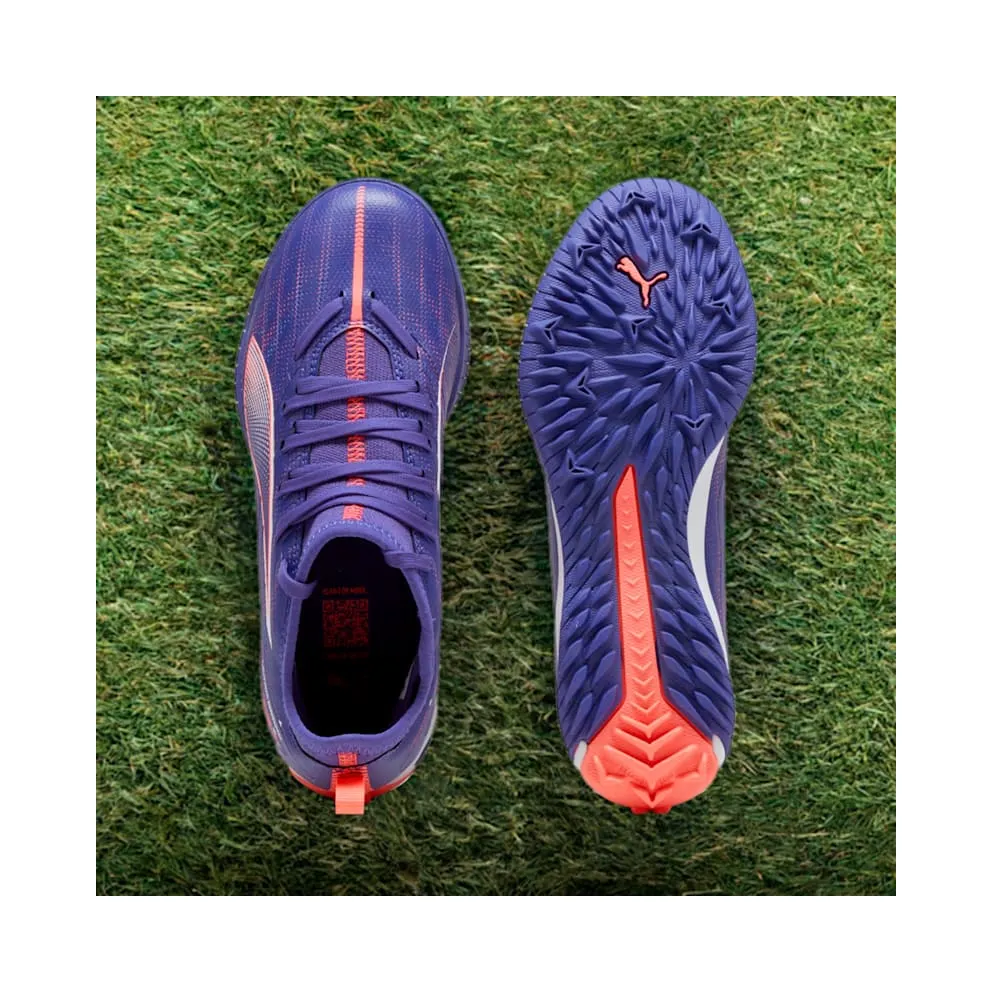 Puma Ultra 5 Match TT+ Mid Jr Lapis Lazuli White Sunset Glow (108097-01)