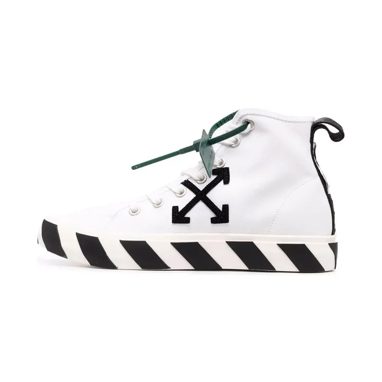 OFF-WHITE Vulc Mid Canvas White Black (OMIA119C99FAB0010110)