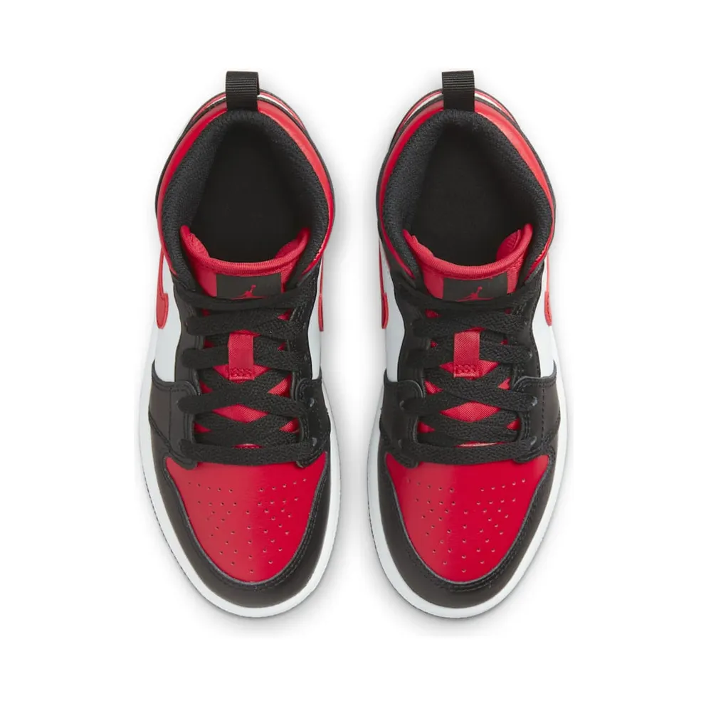 Jordan 1 Mid Younger Kids’ Black (640734-079)