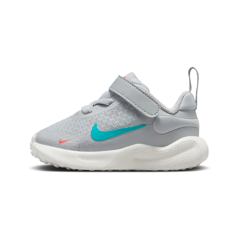 Nike Revolution 7 Wolf Grey Bright Crimson Summit White Dusty Cactus (FB7691-008)
