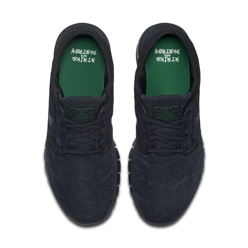 Nike  SB Stefan Janoski Max Black Green Black/Black-Pine Green (631303-003)