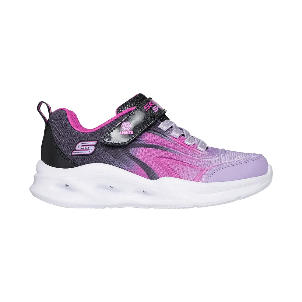 Skechers S-Lights: Sola Glow – Color Breeze Sneaker Schwarz