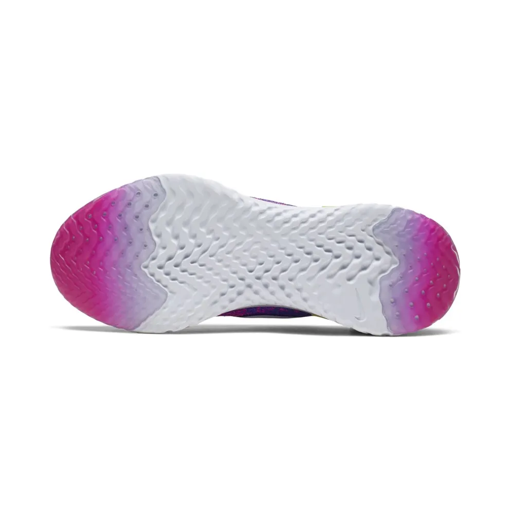Nike Epic React Flyknit 2 Laser Fuchsia White (W) Laser Fuchsia/Yellow Pulse-White (CK0821-600)
